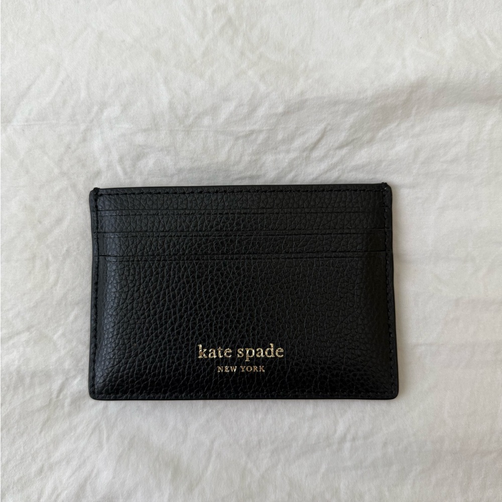 Kate Spade Black Leather Card Holder